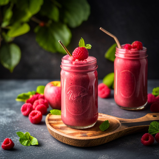 przepis na domowe smoothie z jabłkiem i Malina 90318